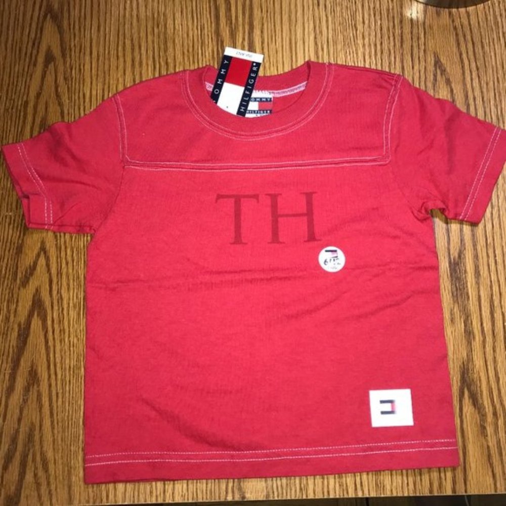 Tommy Hilfiger red tee 6-12 months NWT